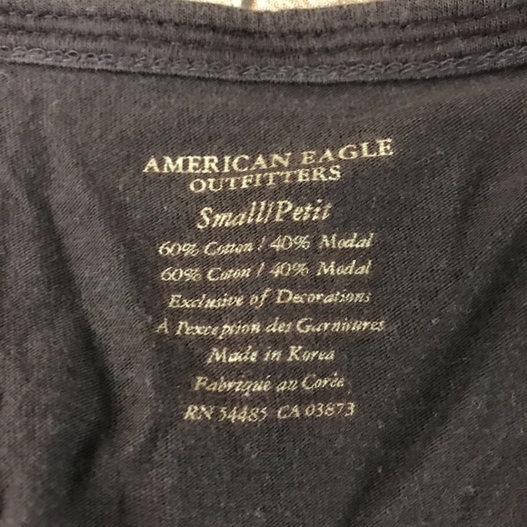 American Eagle Brown V-Neck Sequin Detail … - Picture 2 of 4